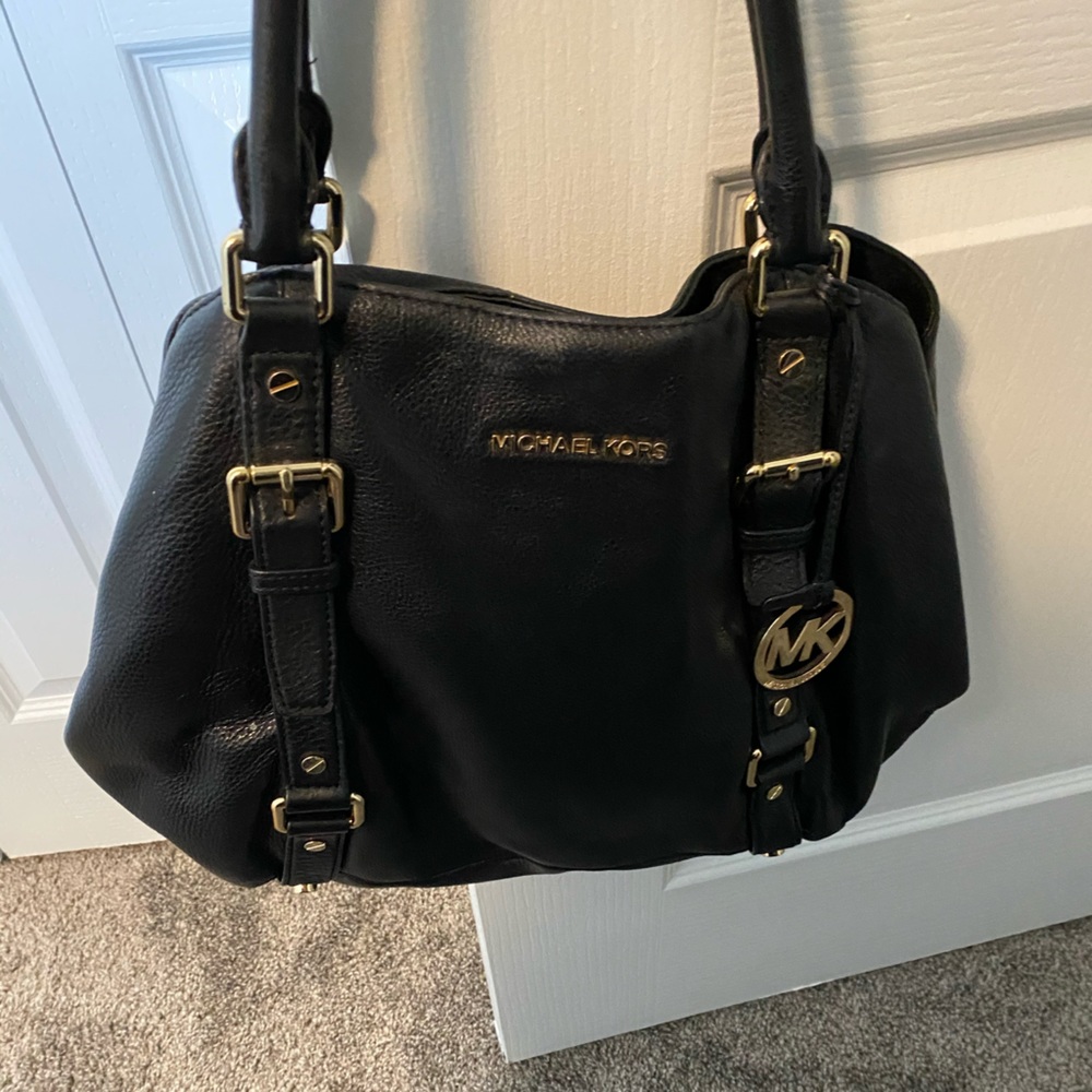 Michael Kors Black Leather Purse